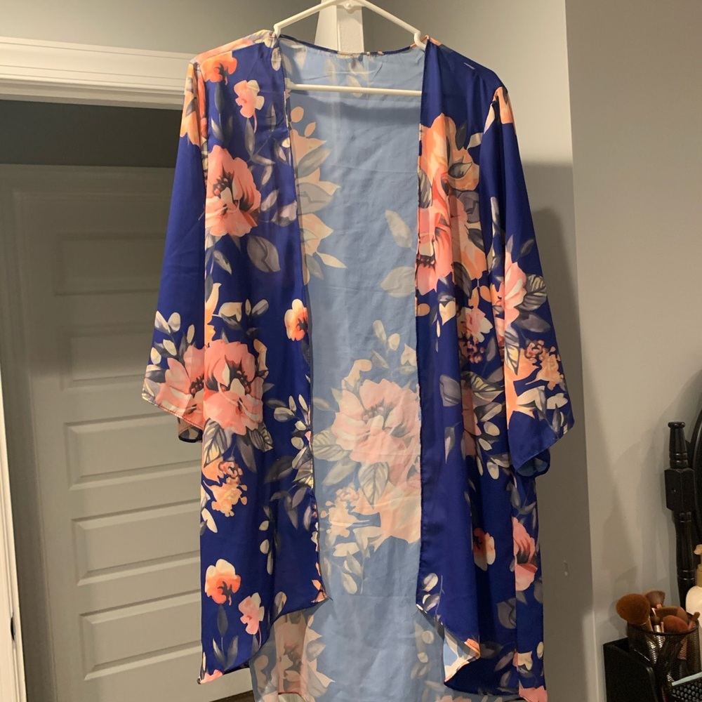 Blue Flower Cardigan